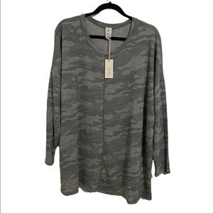 Ivy Rose Army Print Long Sleeve Shirt